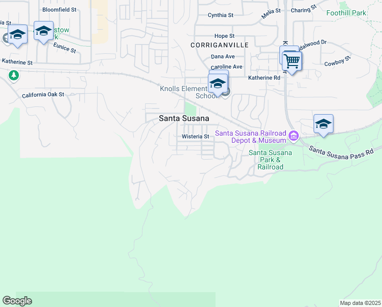 map of restaurants, bars, coffee shops, grocery stores, and more near 6179 Junipero Street in Simi Valley