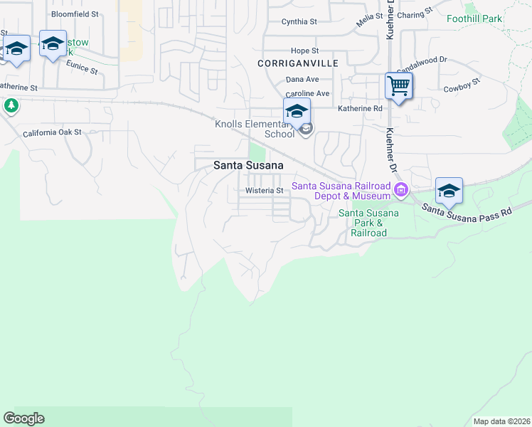 map of restaurants, bars, coffee shops, grocery stores, and more near 6179 Junipero Street in Simi Valley