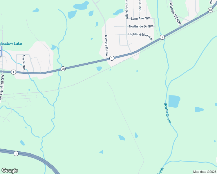 map of restaurants, bars, coffee shops, grocery stores, and more near 146 South Avery Road Southwest in Rome