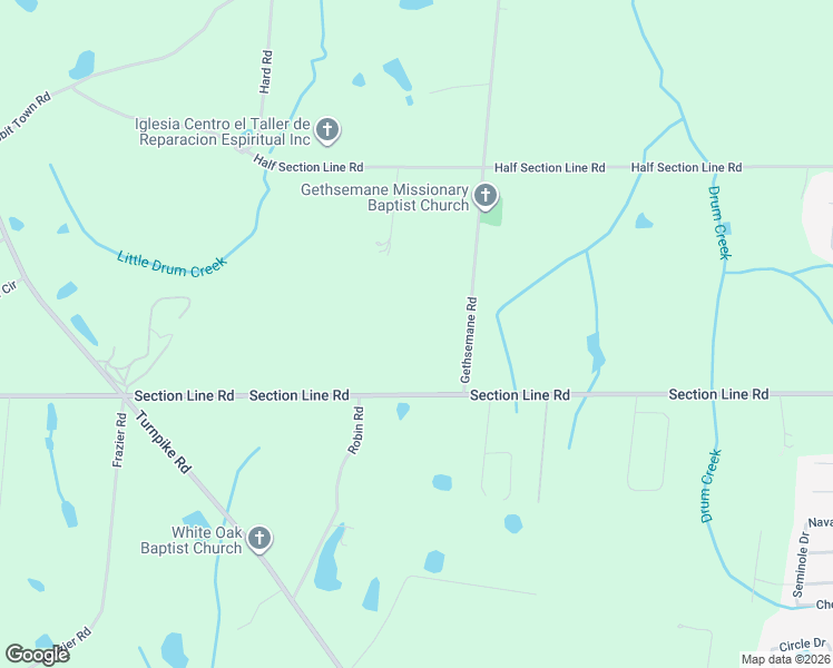 map of restaurants, bars, coffee shops, grocery stores, and more near 89 Gethsemane Road in Albertville