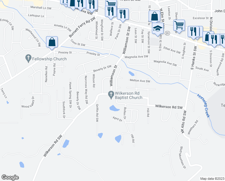 map of restaurants, bars, coffee shops, grocery stores, and more near 133 Williamson Street in Rome