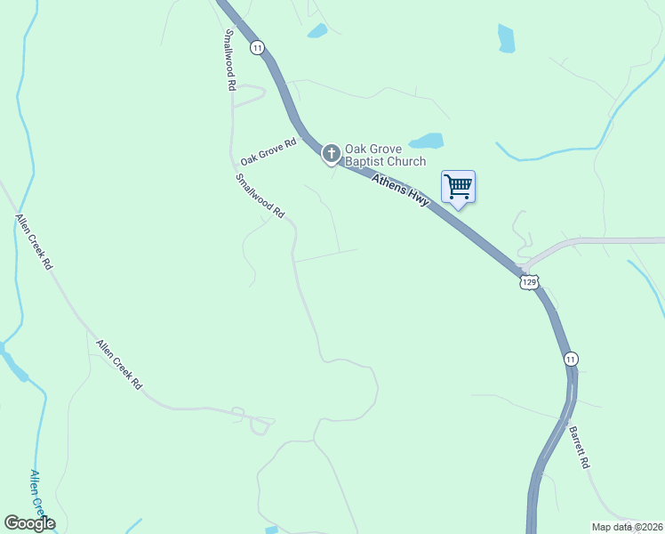 map of restaurants, bars, coffee shops, grocery stores, and more near 2322 Baldwin Farms Drive in Gainesville