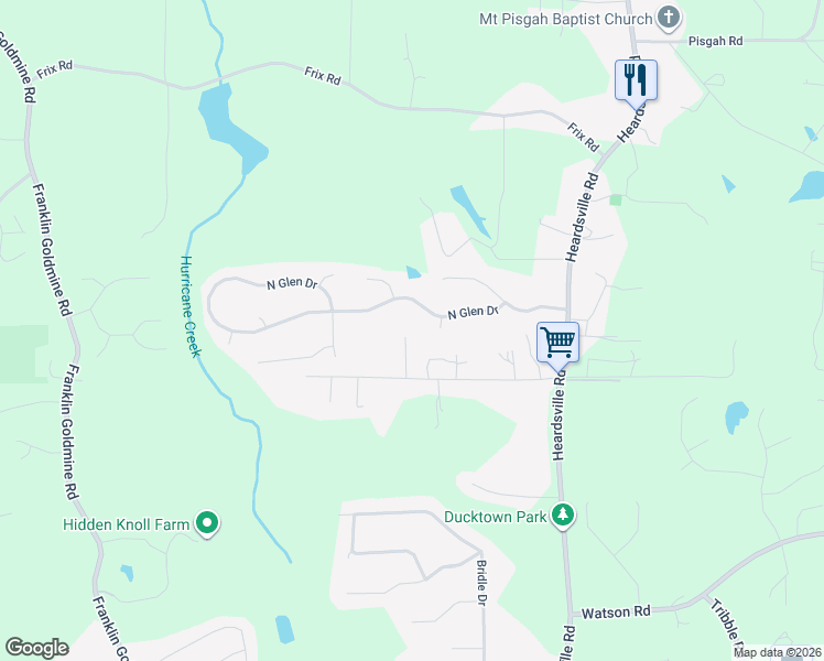 map of restaurants, bars, coffee shops, grocery stores, and more near 6288 Hawkins Drive in Cumming