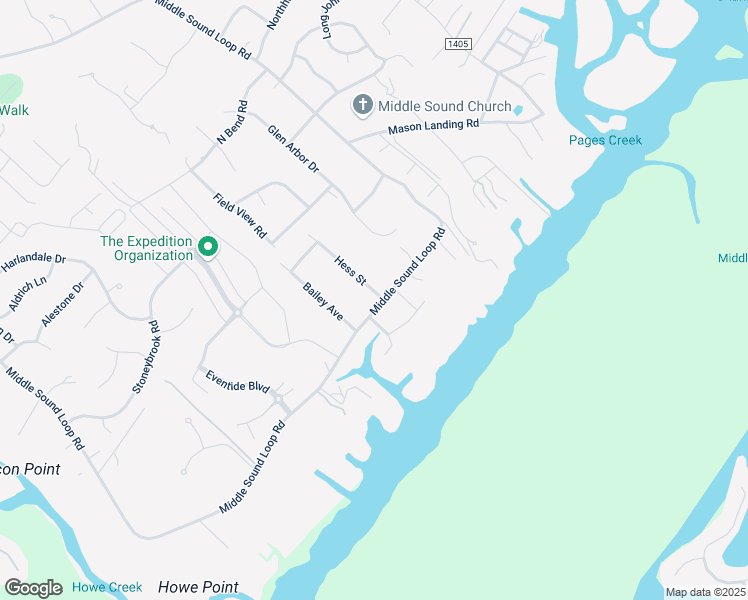 map of restaurants, bars, coffee shops, grocery stores, and more near 2016 Middle Sound Loop Road in Wilmington