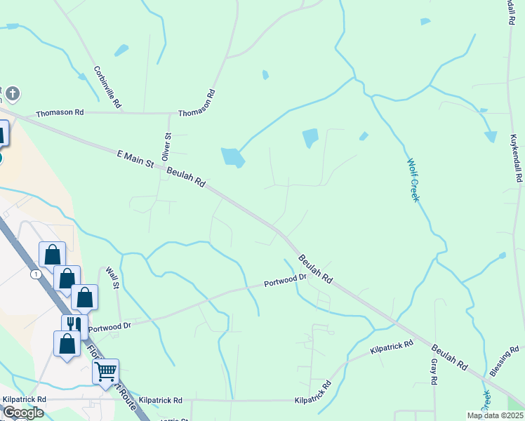 map of restaurants, bars, coffee shops, grocery stores, and more near 1272 East Main Street in Albertville