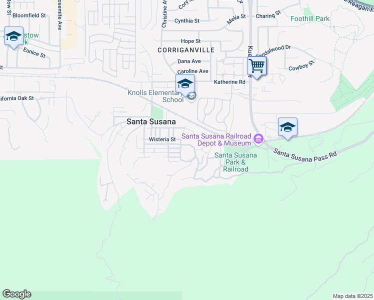 map of restaurants, bars, coffee shops, grocery stores, and more near 1148 Alta Vista Road in Simi Valley