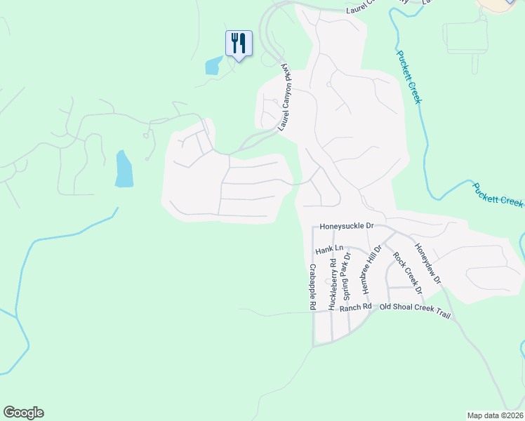 map of restaurants, bars, coffee shops, grocery stores, and more near 653 Laurel Crossing in Canton