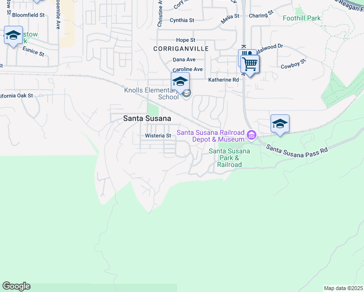 map of restaurants, bars, coffee shops, grocery stores, and more near 1148 Alta Vista Road in Simi Valley