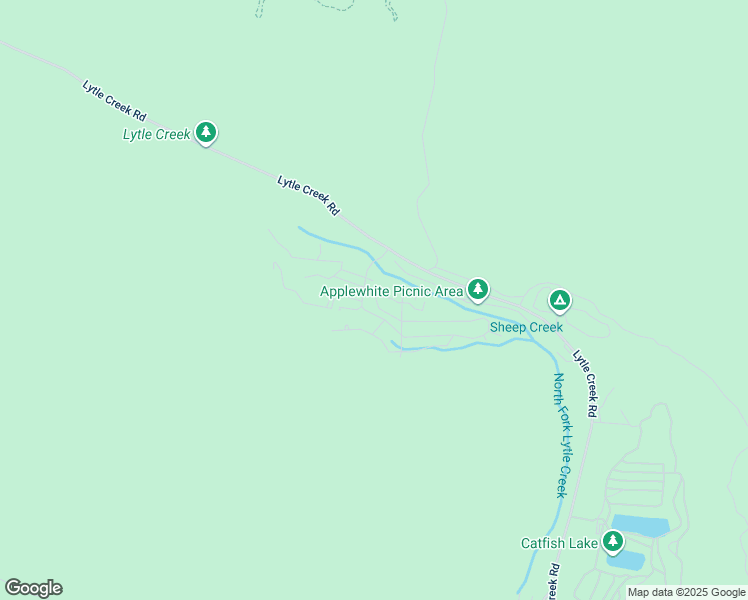 map of restaurants, bars, coffee shops, grocery stores, and more near 13908 Meadow Lane in Lytle Creek