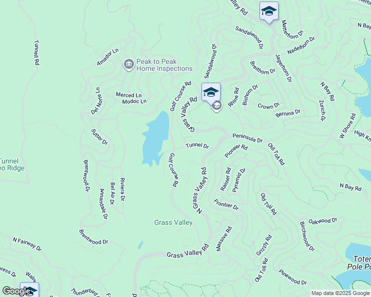 map of restaurants, bars, coffee shops, grocery stores, and more near 26937 Tunnel Drive in Lake Arrowhead