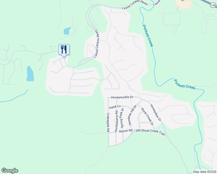 map of restaurants, bars, coffee shops, grocery stores, and more near 442 Larkspur Drive in Canton
