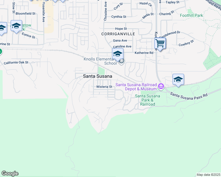 map of restaurants, bars, coffee shops, grocery stores, and more near 826 Katherine Road in Simi Valley