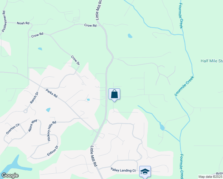 map of restaurants, bars, coffee shops, grocery stores, and more near 7425 Twin Creek Court in Cumming