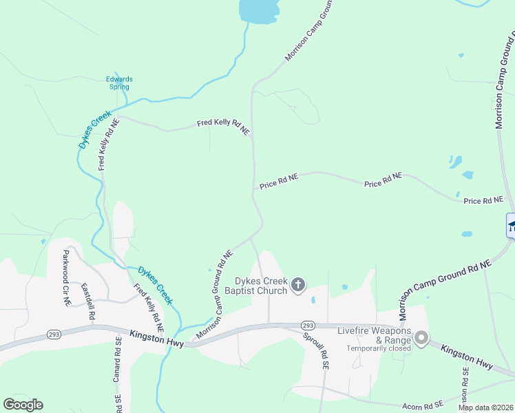 map of restaurants, bars, coffee shops, grocery stores, and more near 328 Morrison Camp Ground Road Northeast in Rome