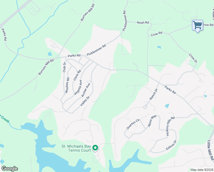 map of restaurants, bars, coffee shops, grocery stores, and more near 5255 Drivers Lane in Cumming