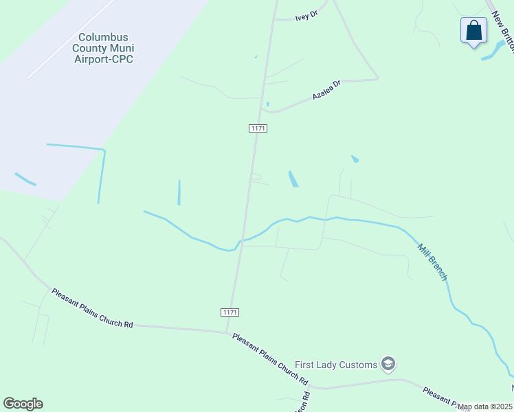 map of restaurants, bars, coffee shops, grocery stores, and more near 1721 Harrelsonville Road in Whiteville