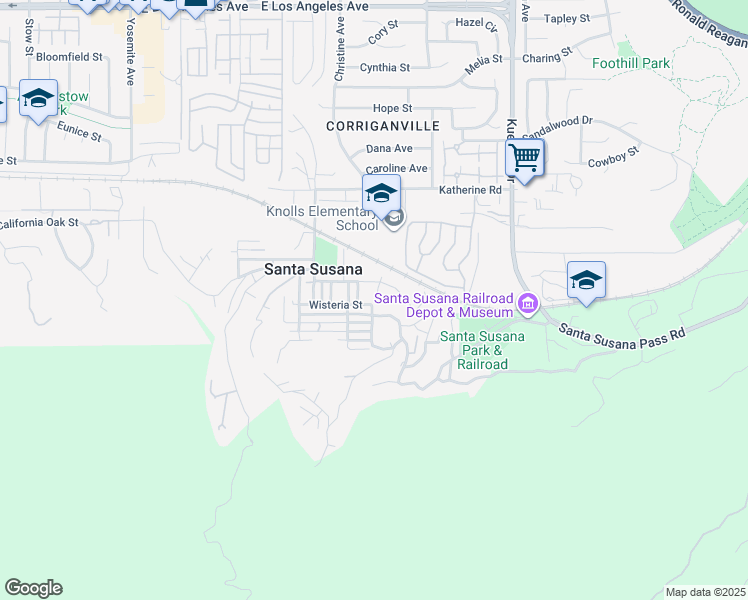 map of restaurants, bars, coffee shops, grocery stores, and more near 1200 Alta Vista Road in Simi Valley