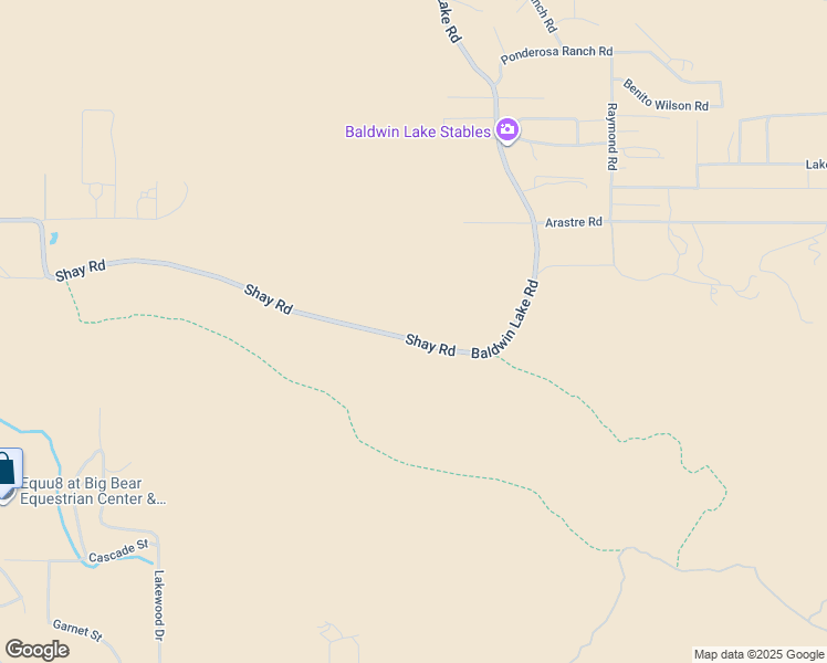 map of restaurants, bars, coffee shops, grocery stores, and more near 1883 Shay Road in Big Bear