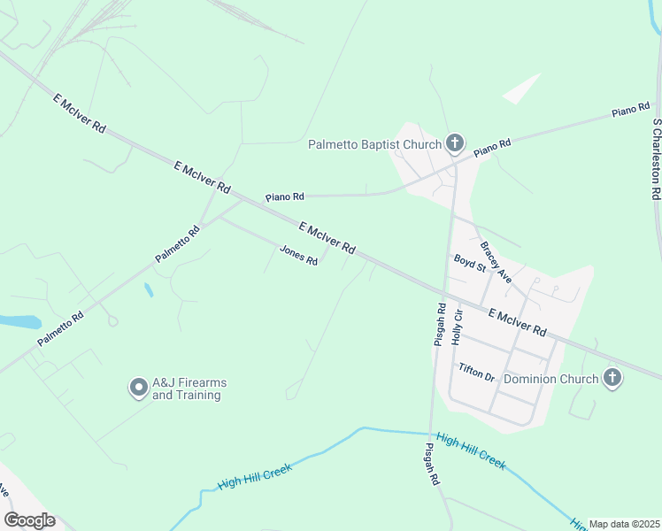 map of restaurants, bars, coffee shops, grocery stores, and more near 2229 Jones Road in Darlington