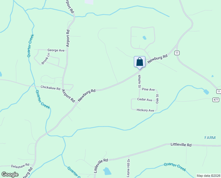 map of restaurants, bars, coffee shops, grocery stores, and more near 4751-4755 Newburg Road in Haleyville