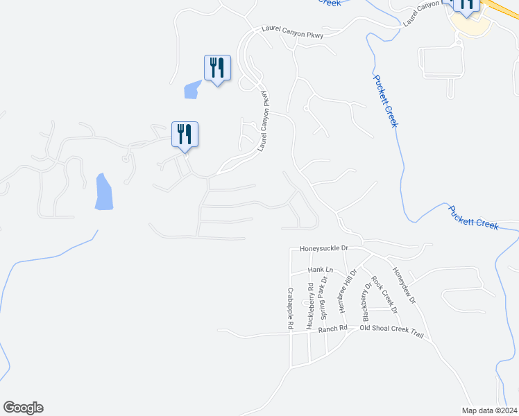 map of restaurants, bars, coffee shops, grocery stores, and more near 240 Balsam Drive in Canton