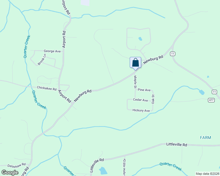 map of restaurants, bars, coffee shops, grocery stores, and more near 4751-4755 Newburg Road in Haleyville