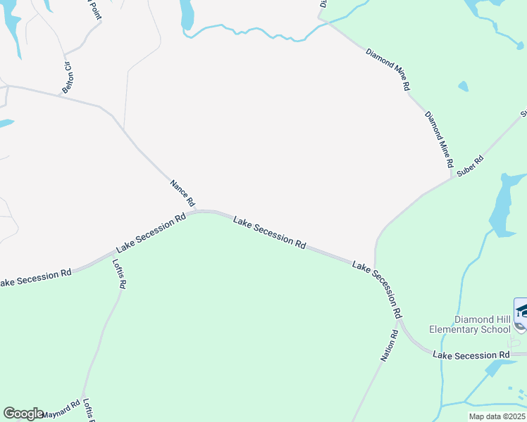 map of restaurants, bars, coffee shops, grocery stores, and more near 670 Lake Secession Road in Abbeville