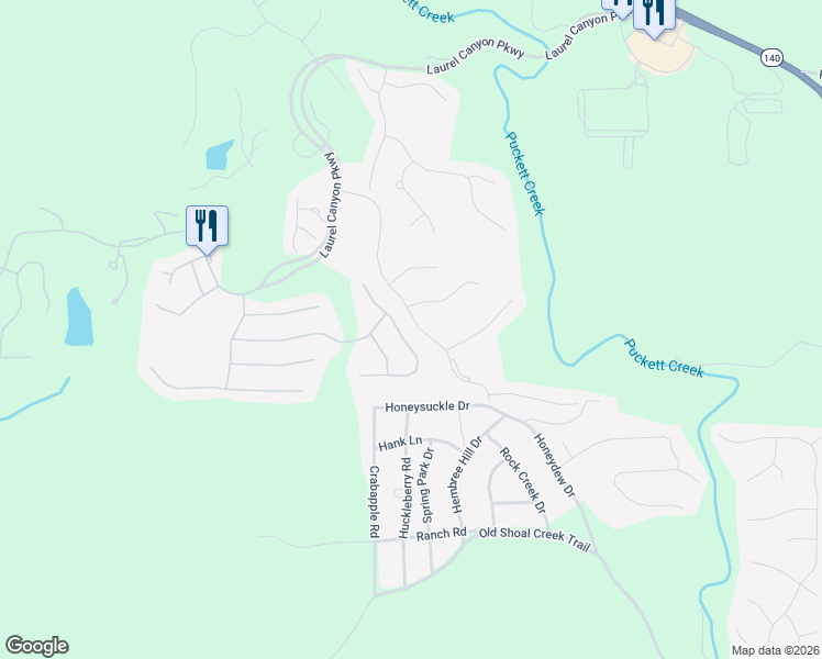 map of restaurants, bars, coffee shops, grocery stores, and more near 423 Larkspur Drive in Canton
