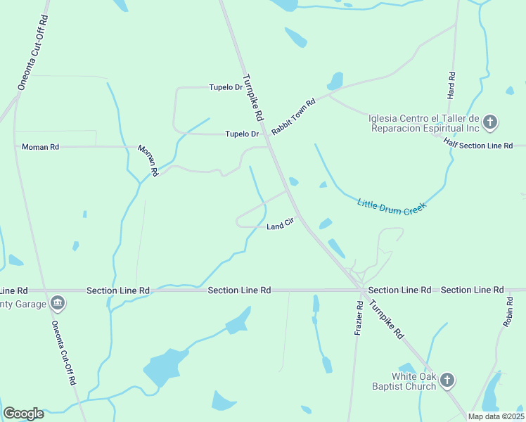 map of restaurants, bars, coffee shops, grocery stores, and more near 140 Land Circle in Albertville