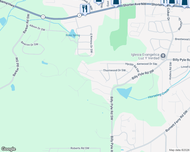 map of restaurants, bars, coffee shops, grocery stores, and more near 7 Bush Arbor Place in Rome