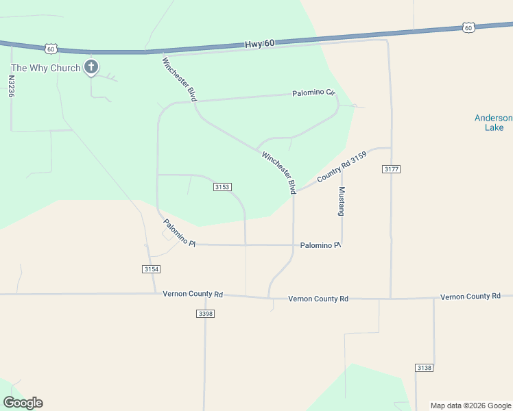 map of restaurants, bars, coffee shops, grocery stores, and more near 10 County Road 3153 in Vernon