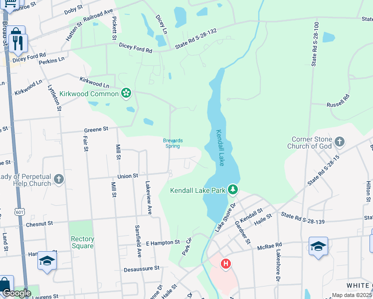 map of restaurants, bars, coffee shops, grocery stores, and more near 6D Ancrum Road in Camden