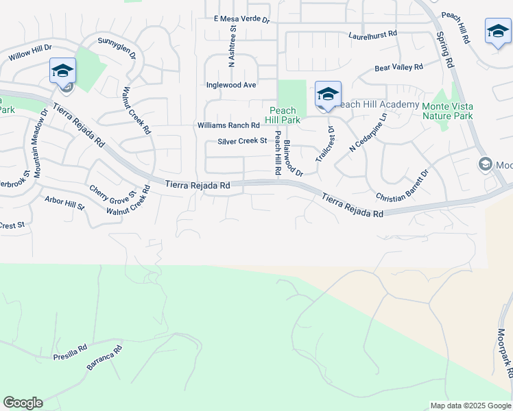 map of restaurants, bars, coffee shops, grocery stores, and more near 13101 Thomasville Court in Moorpark
