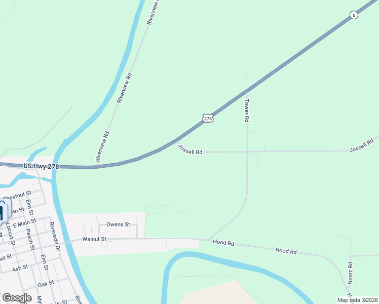 map of restaurants, bars, coffee shops, grocery stores, and more near Jossell Road in Marks