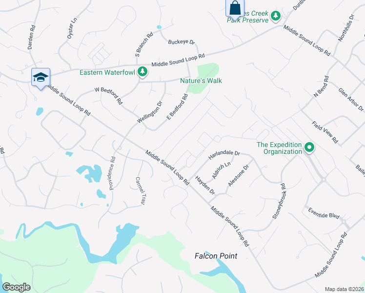 map of restaurants, bars, coffee shops, grocery stores, and more near 121 Sandybrook Road in Wilmington