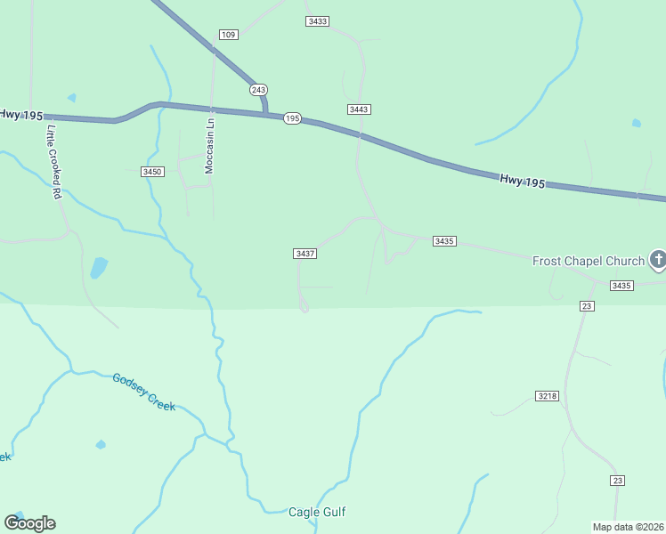 map of restaurants, bars, coffee shops, grocery stores, and more near County Road 3437 in Haleyville