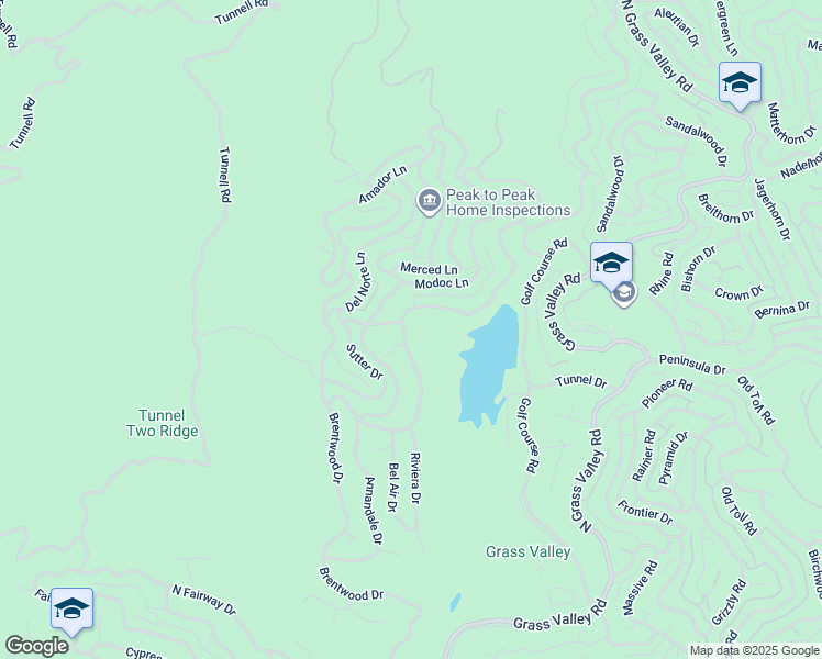 map of restaurants, bars, coffee shops, grocery stores, and more near 699 Brentwood Drive in Lake Arrowhead