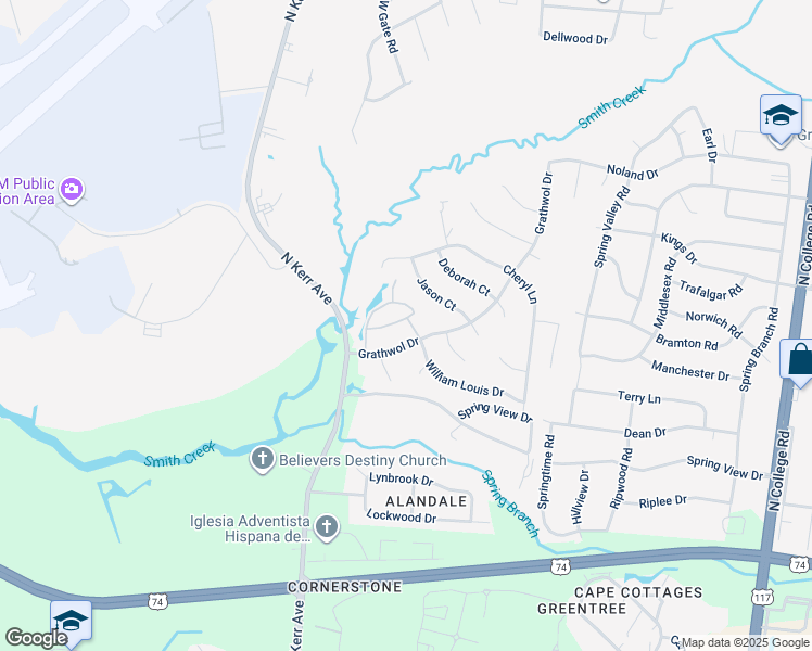 map of restaurants, bars, coffee shops, grocery stores, and more near 808 Nature Trail Drive in Wilmington
