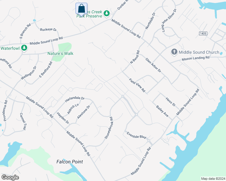 map of restaurants, bars, coffee shops, grocery stores, and more near 928 Anchors Bend Way in Wilmington