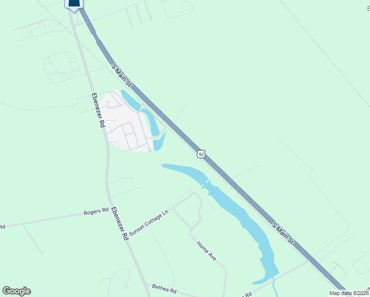 map of restaurants, bars, coffee shops, grocery stores, and more near 1844-1956 South Main Street in Darlington