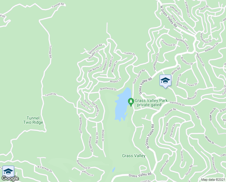 map of restaurants, bars, coffee shops, grocery stores, and more near 747 Brentwood Drive in Lake Arrowhead