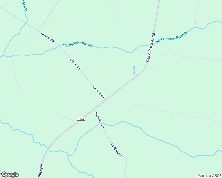 map of restaurants, bars, coffee shops, grocery stores, and more near 4053 Delco Prosper Road in Delco