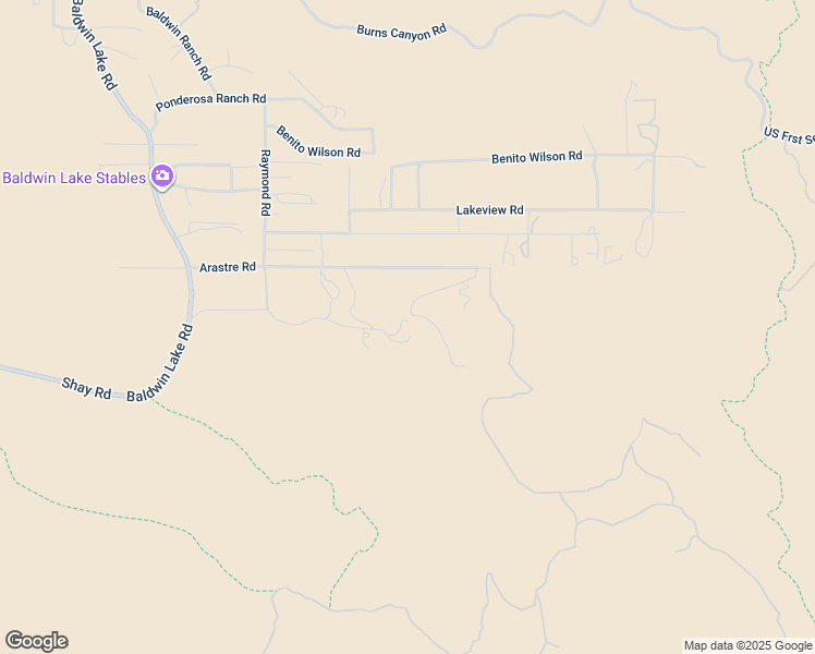 map of restaurants, bars, coffee shops, grocery stores, and more near 46727 Minnow Lane in Big Bear