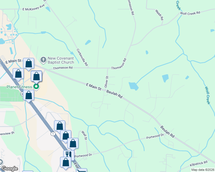 map of restaurants, bars, coffee shops, grocery stores, and more near 186 Cinnamon Lane in Albertville