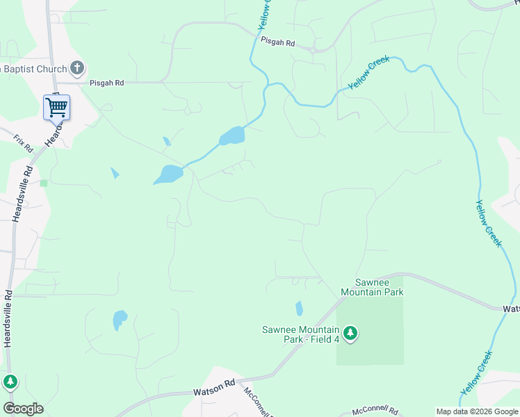 map of restaurants, bars, coffee shops, grocery stores, and more near 4385 Sewell Road in Cumming