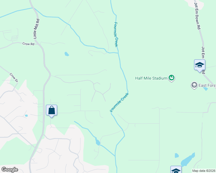map of restaurants, bars, coffee shops, grocery stores, and more near 8025 Garden Oak Court in Cumming