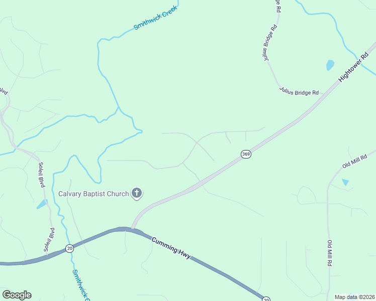 map of restaurants, bars, coffee shops, grocery stores, and more near 633 Forest Pine Drive in Ball Ground