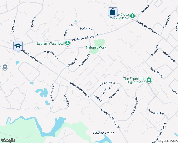 map of restaurants, bars, coffee shops, grocery stores, and more near 203 Sandybrook Road in Wilmington