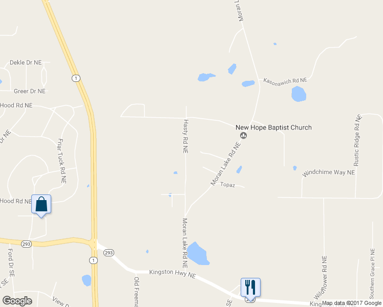 map of restaurants, bars, coffee shops, grocery stores, and more near 141 Hasty Road Northeast in Rome