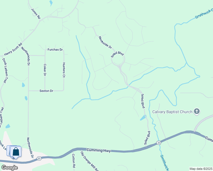 map of restaurants, bars, coffee shops, grocery stores, and more near 559 Southland Circle in Canton